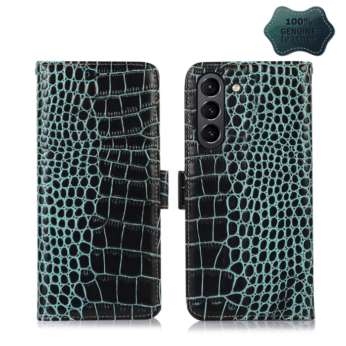 Estuche para teléfono de piel de vaca con capa superior de cocodrilo, For Alcatel 1B 2022, For Nokia X100, For OPPO Reno7 4G Global/F21 Pro 4G, For Xiaomi Redmi 10A / 9C, For Samsung Galaxy F23 5G / M23, For Samsung Galaxy M33 5G                       ...