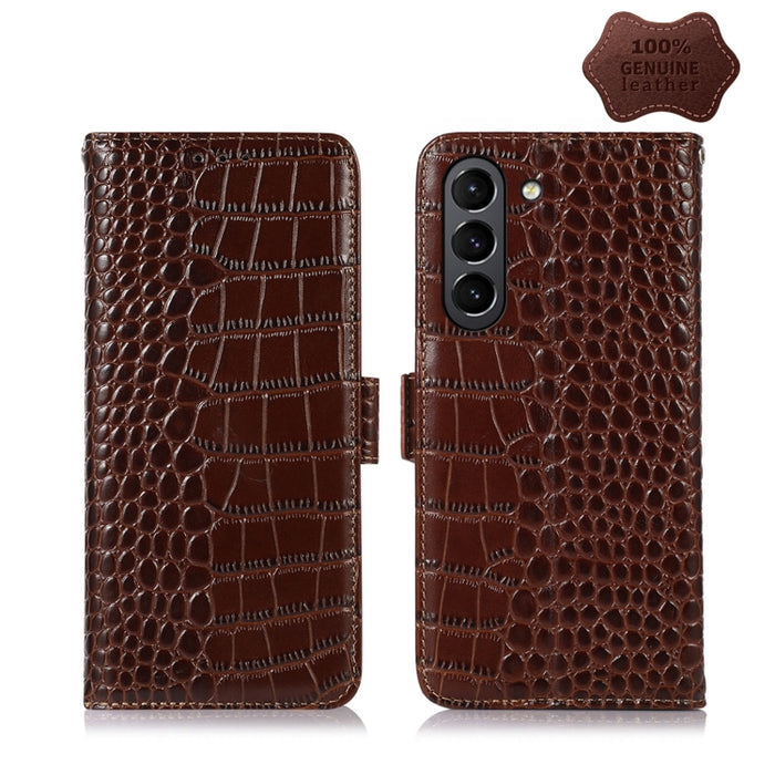 Estuche para teléfono de piel de vaca con capa superior de cocodrilo, For Alcatel 1B 2022, For Nokia X100, For OPPO Reno7 4G Global/F21 Pro 4G, For Xiaomi Redmi 10A / 9C, For Samsung Galaxy F23 5G / M23, For Samsung Galaxy M33 5G                       ...
