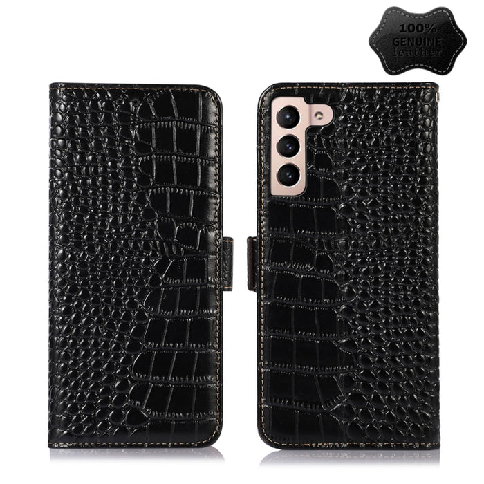 Estuche para teléfono de piel de vaca con capa superior de cocodrilo, For Alcatel 1B 2022, For Nokia X100, For OPPO Reno7 4G Global/F21 Pro 4G, For Xiaomi Redmi 10A / 9C, For Samsung Galaxy F23 5G / M23, For Samsung Galaxy M33 5G                       ...