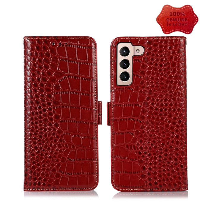 Estuche para teléfono de piel de vaca con capa superior de cocodrilo, For Alcatel 1B 2022, For Nokia X100, For OPPO Reno7 4G Global/F21 Pro 4G, For Xiaomi Redmi 10A / 9C, For Samsung Galaxy F23 5G / M23, For Samsung Galaxy M33 5G                       ...
