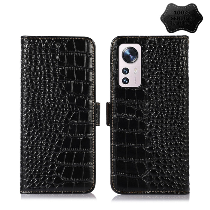 Estuche para teléfono de piel de vaca con capa superior de cocodrilo, For Alcatel 1B 2022, For Nokia X100, For OPPO Reno7 4G Global/F21 Pro 4G, For Xiaomi Redmi 10A / 9C, For Samsung Galaxy F23 5G / M23, For Samsung Galaxy M33 5G                       ...
