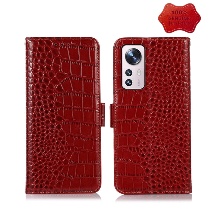 Estuche para teléfono de piel de vaca con capa superior de cocodrilo, For Alcatel 1B 2022, For Nokia X100, For OPPO Reno7 4G Global/F21 Pro 4G, For Xiaomi Redmi 10A / 9C, For Samsung Galaxy F23 5G / M23, For Samsung Galaxy M33 5G                       ...
