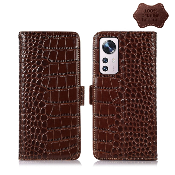 Estuche para teléfono de piel de vaca con capa superior de cocodrilo, For Alcatel 1B 2022, For Nokia X100, For OPPO Reno7 4G Global/F21 Pro 4G, For Xiaomi Redmi 10A / 9C, For Samsung Galaxy F23 5G / M23, For Samsung Galaxy M33 5G                       ...