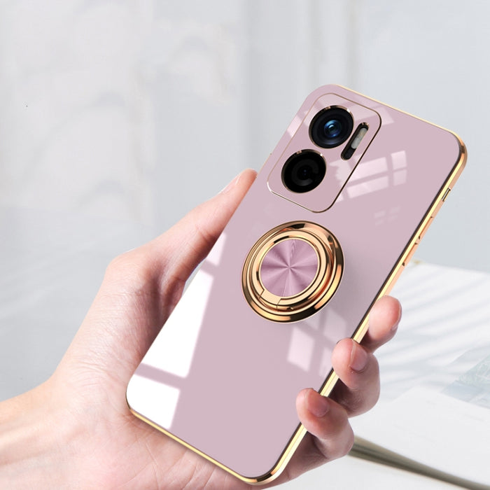 Estuche protector de silicona de cobertura total de galvanoplastia 6D con soporte de anillo magnético, For Google Pixel 7, For Google Pixel 7 Pro, For Sony Xperia 1 IV, For Sony Xperia 10 IV, For Sony Xperia ACE III, For Xiaomi Redmi Note 11E