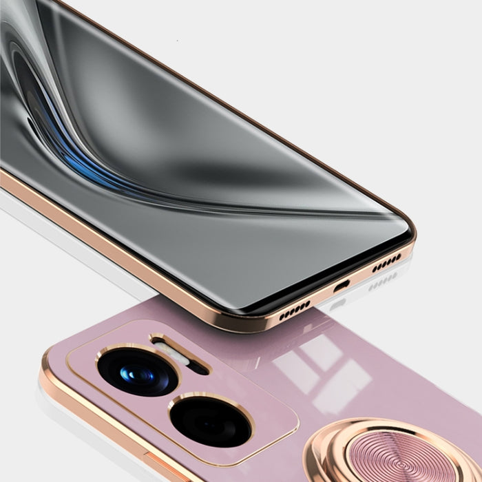 Estuche protector de silicona de cobertura total de galvanoplastia 6D con soporte de anillo magnético, For Google Pixel 7, For Google Pixel 7 Pro, For Sony Xperia 1 IV, For Sony Xperia 10 IV, For Sony Xperia ACE III, For Xiaomi Redmi Note 11E