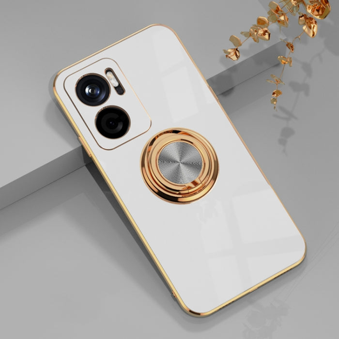 Estuche protector de silicona de cobertura total de galvanoplastia 6D con soporte de anillo magnético, For Google Pixel 7, For Google Pixel 7 Pro, For Sony Xperia 1 IV, For Sony Xperia 10 IV, For Sony Xperia ACE III, For Xiaomi Redmi Note 11E