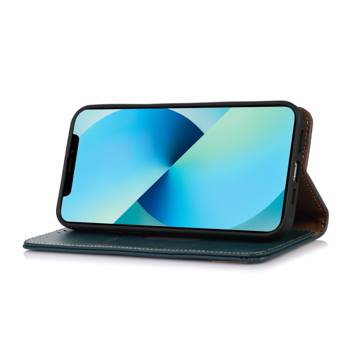 KHAZNEH Estuche para teléfono de cuero de vaca con capa superior de napa, For Alcatel 1B 2022, For Nokia X100, For OPPO Reno7 4G Global/F21 Pro 4G, For Xiaomi Redmi 10A / 9C, For Samsung Galaxy F23 5G / M23, For Samsung Galaxy M33 5G                   ...
