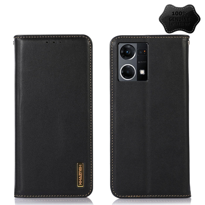 KHAZNEH Estuche para teléfono de cuero de vaca con capa superior de napa, For Alcatel 1B 2022, For Nokia X100, For OPPO Reno7 4G Global/F21 Pro 4G, For Xiaomi Redmi 10A / 9C, For Samsung Galaxy F23 5G / M23, For Samsung Galaxy M33 5G                   ...