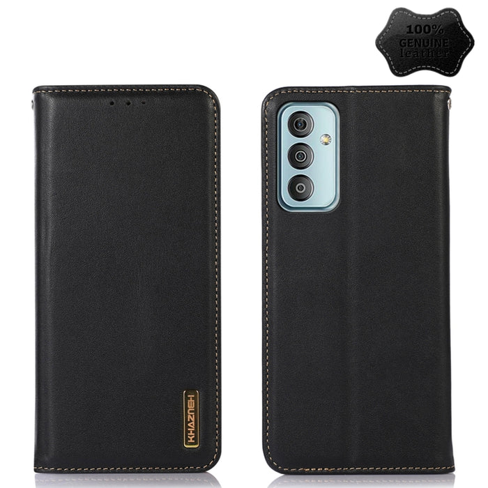 KHAZNEH Estuche para teléfono de cuero de vaca con capa superior de napa, For Alcatel 1B 2022, For Nokia X100, For OPPO Reno7 4G Global/F21 Pro 4G, For Xiaomi Redmi 10A / 9C, For Samsung Galaxy F23 5G / M23, For Samsung Galaxy M33 5G                   ...