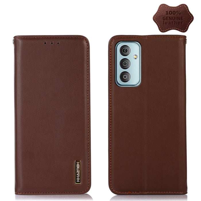 KHAZNEH Estuche para teléfono de cuero de vaca con capa superior de napa, For Alcatel 1B 2022, For Nokia X100, For OPPO Reno7 4G Global/F21 Pro 4G, For Xiaomi Redmi 10A / 9C, For Samsung Galaxy F23 5G / M23, For Samsung Galaxy M33 5G                   ...