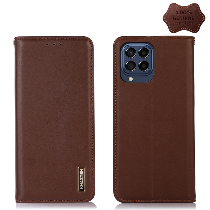KHAZNEH Estuche para teléfono de cuero de vaca con capa superior de napa, For Alcatel 1B 2022, For Nokia X100, For OPPO Reno7 4G Global/F21 Pro 4G, For Xiaomi Redmi 10A / 9C, For Samsung Galaxy F23 5G / M23, For Samsung Galaxy M33 5G                   ...