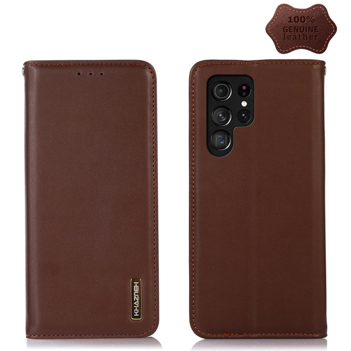 KHAZNEH Estuche para teléfono de cuero de vaca con capa superior de napa, For Alcatel 1B 2022, For Nokia X100, For OPPO Reno7 4G Global/F21 Pro 4G, For Xiaomi Redmi 10A / 9C, For Samsung Galaxy F23 5G / M23, For Samsung Galaxy M33 5G                   ...