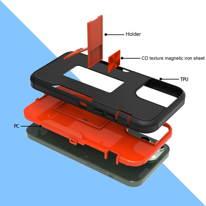 Caja del teléfono con soporte magnético