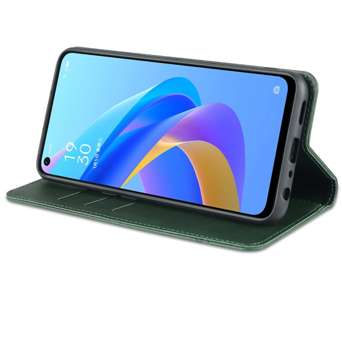 AZNS Funda de cuero con tapa magnética con textura de becerro para teléfono, For OPPO K10 / A96 4G / Realme 9i, For Xiaomi Redmi 10C / 10 India, For Honor X8 / X30i