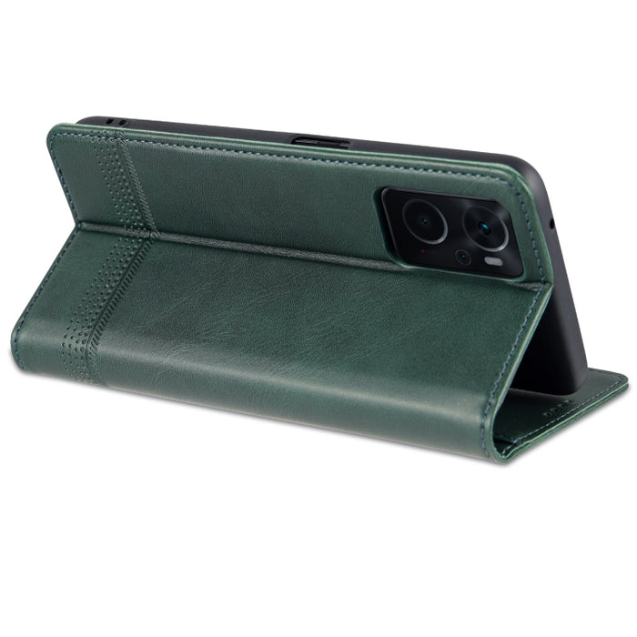 AZNS Funda de cuero con tapa magnética con textura de becerro para teléfono, For OPPO K10 / A96 4G / Realme 9i, For Xiaomi Redmi 10C / 10 India, For Honor X8 / X30i