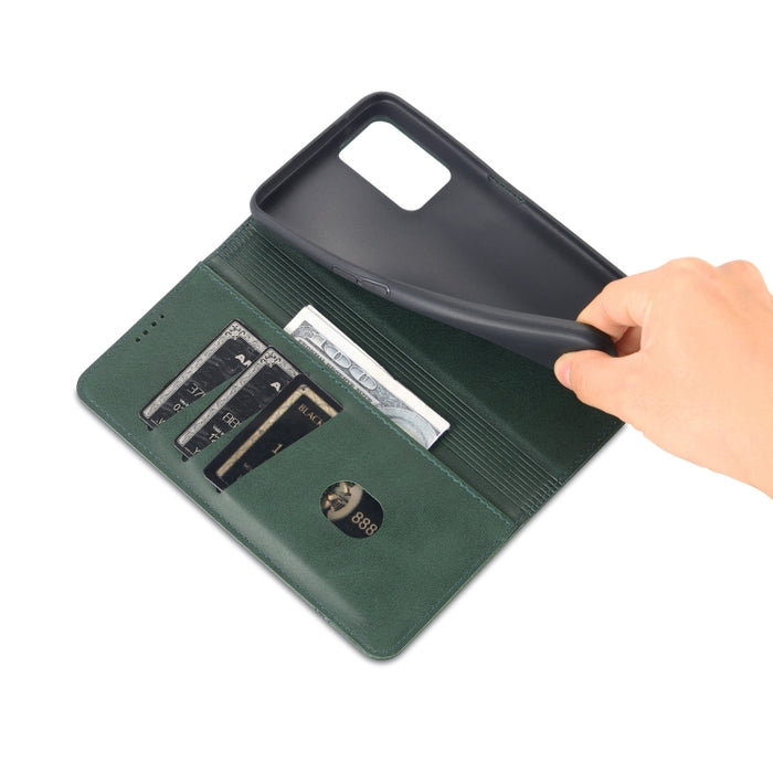AZNS Funda de cuero con tapa magnética con textura de becerro para teléfono, For OPPO K10 / A96 4G / Realme 9i, For Xiaomi Redmi 10C / 10 India, For Honor X8 / X30i