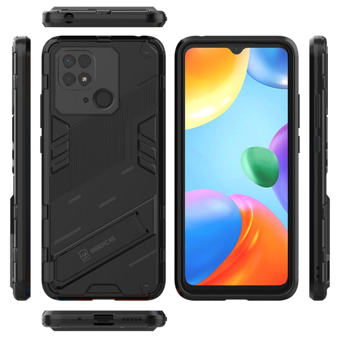 Funda para teléfono PC + TPU Punk Armor con soporte, For Xiaomi Redmi 10C 4G