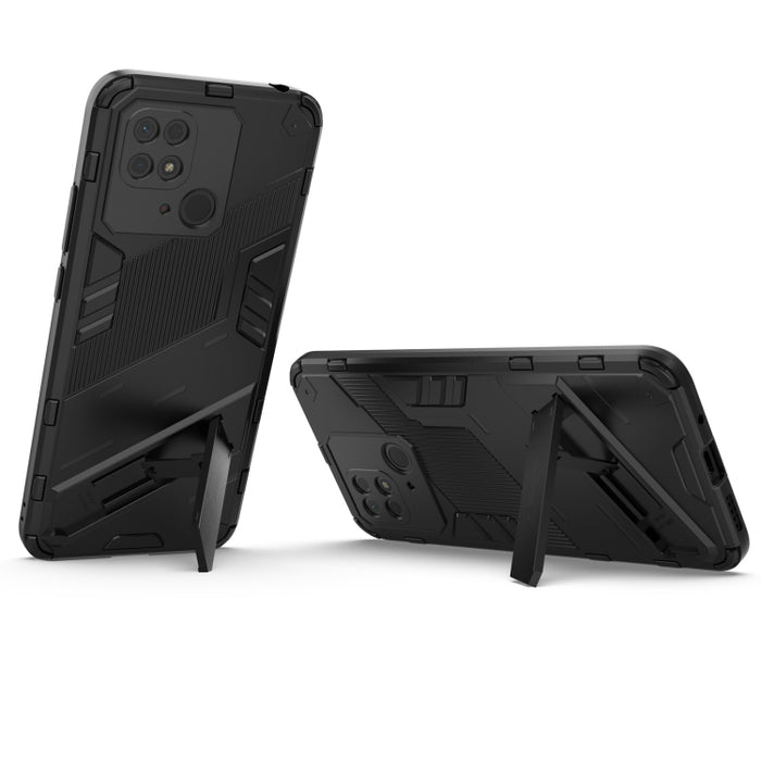 Funda para teléfono PC + TPU Punk Armor con soporte, For Xiaomi Redmi 10C 4G
