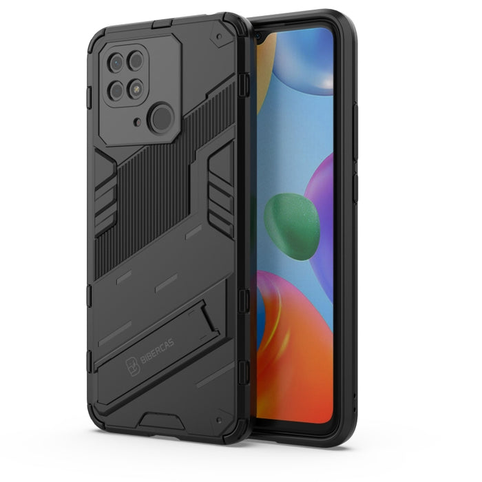 Funda para teléfono PC + TPU Punk Armor con soporte, For Xiaomi Redmi 10C 4G
