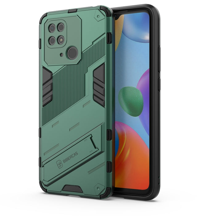 Funda para teléfono PC + TPU Punk Armor con soporte, For Xiaomi Redmi 10C 4G