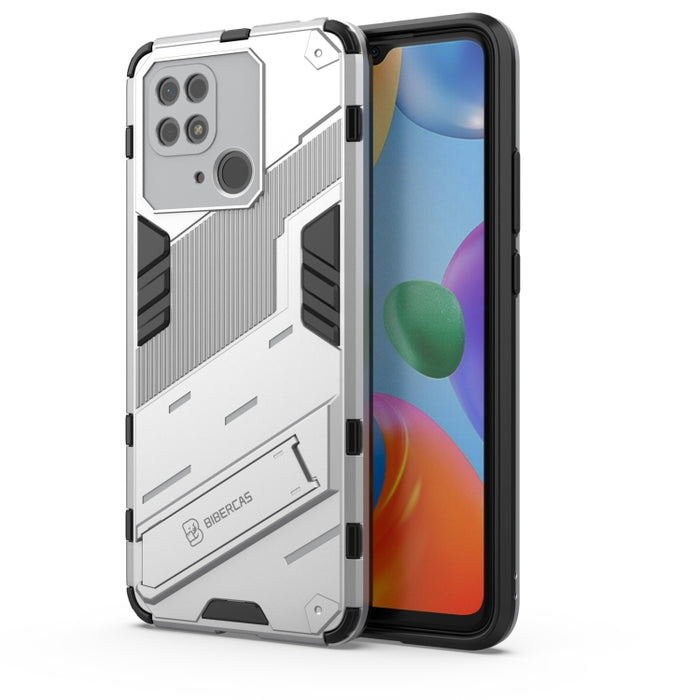 Funda para teléfono PC + TPU Punk Armor con soporte, For Xiaomi Redmi 10C 4G