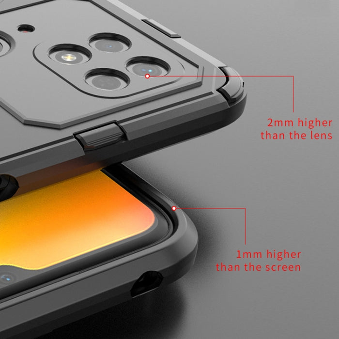 Funda para teléfono PC + TPU Punk Armor con soporte, For Xiaomi Redmi 10C 4G