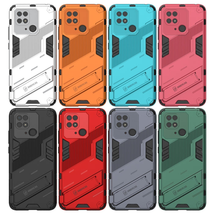 Funda para teléfono PC + TPU Punk Armor con soporte, For Xiaomi Redmi 10C 4G