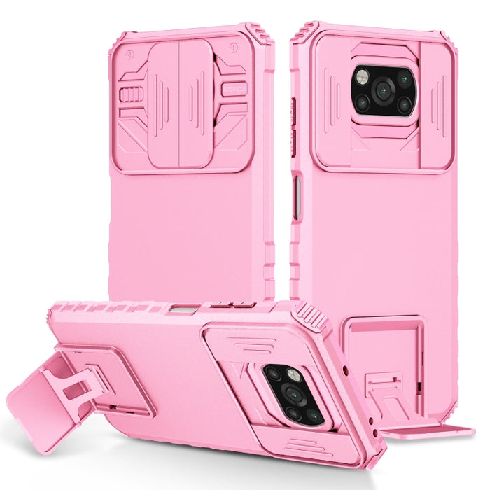 Estuche para teléfono Camshield deslizante con soporte estereoscópico, For Xiaomi Redmi Note 10 Pro 4G, For Xiaomi Poco X3