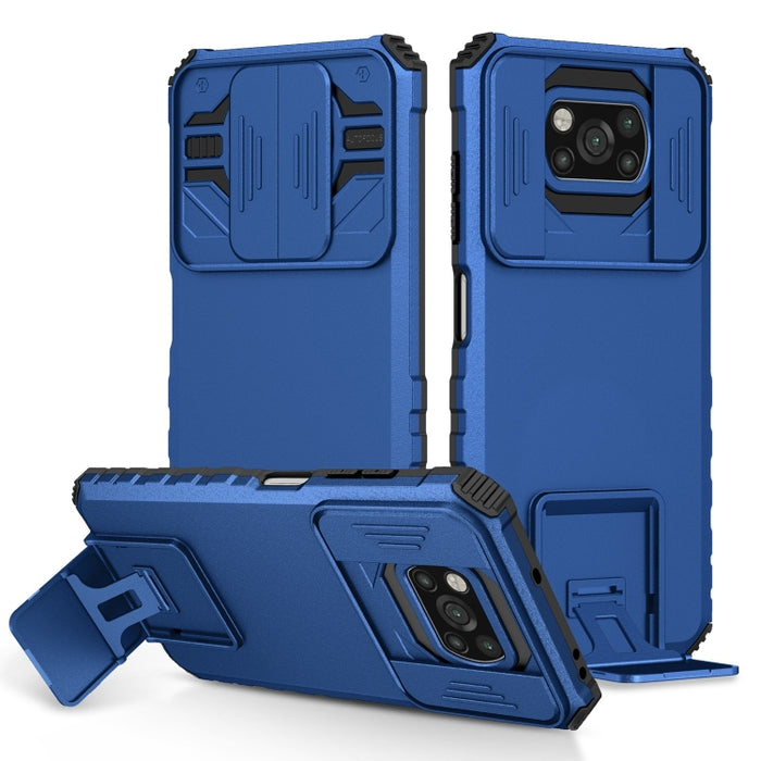 Estuche para teléfono Camshield deslizante con soporte estereoscópico, For Xiaomi Redmi Note 10 Pro 4G, For Xiaomi Poco X3