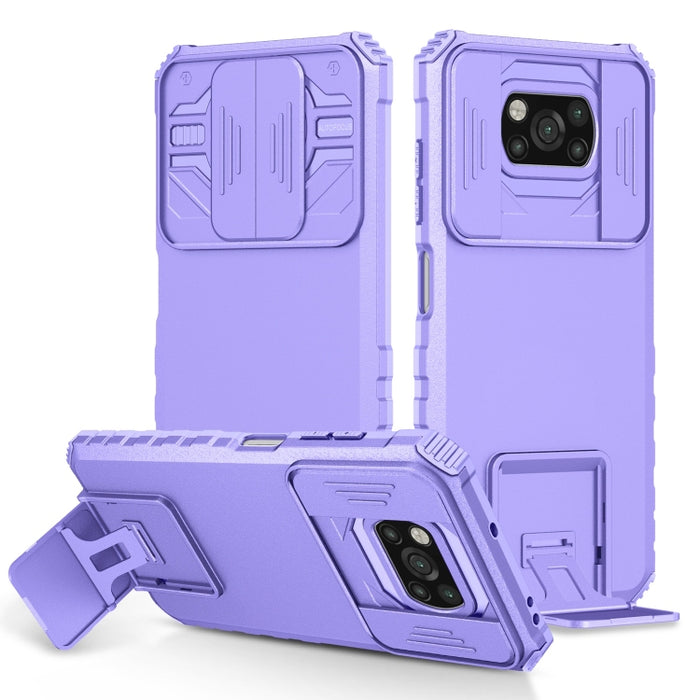 Estuche para teléfono Camshield deslizante con soporte estereoscópico, For Xiaomi Redmi Note 10 Pro 4G, For Xiaomi Poco X3