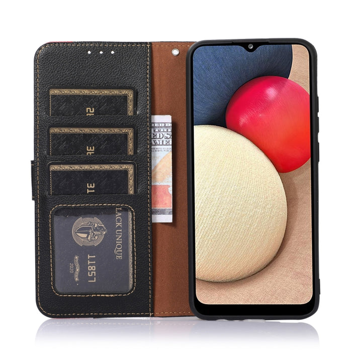 KHAZNEH Estuche para teléfono RFID de cuero con textura de litchi, For Xiaomi Redmi 10A, For Xiaomi Redmi 10C, For Xiaomi Redmi K40S, For Xiaomi Redmi K50 / K50 Pro, For Xiaomi Redmi Note 11 Pro 5G / 4G Foreign, For Xiaomi Redmi Note 11E               ...