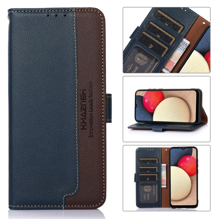 KHAZNEH Estuche para teléfono RFID de cuero con textura de litchi, For Xiaomi Redmi 10A, For Xiaomi Redmi 10C, For Xiaomi Redmi K40S, For Xiaomi Redmi K50 / K50 Pro, For Xiaomi Redmi Note 11 Pro 5G / 4G Foreign, For Xiaomi Redmi Note 11E               ...