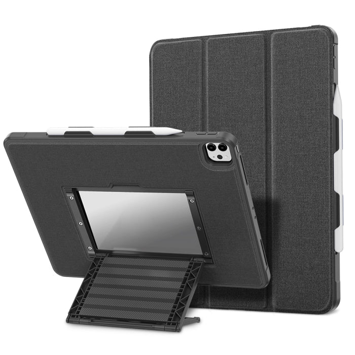 Estuche para tableta con tapa magnética y soporte de suspensión