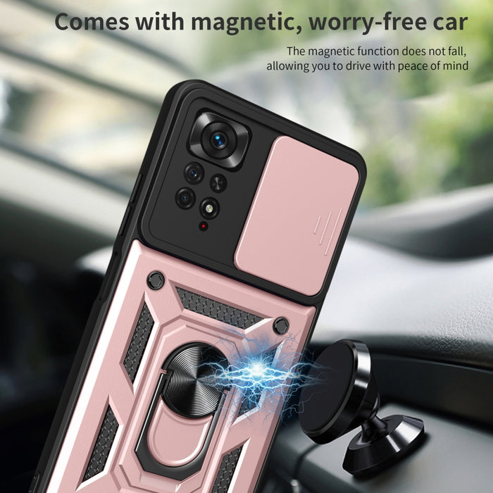 Diseño de cubierta de cámara deslizante TPU + PC Funda protectora para teléfono, For Xiaomi Redmi Note 11 Pro Global, For Xiaomi Redmi Note 11S