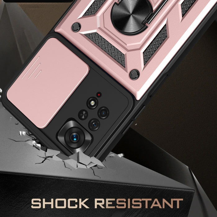 Diseño de cubierta de cámara deslizante TPU + PC Funda protectora para teléfono, For Xiaomi Redmi Note 11 Pro Global, For Xiaomi Redmi Note 11S