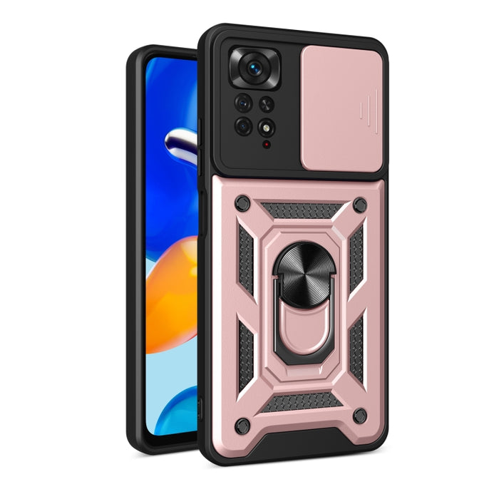 Diseño de cubierta de cámara deslizante TPU + PC Funda protectora para teléfono, For Xiaomi Redmi Note 11 Pro Global, For Xiaomi Redmi Note 11S