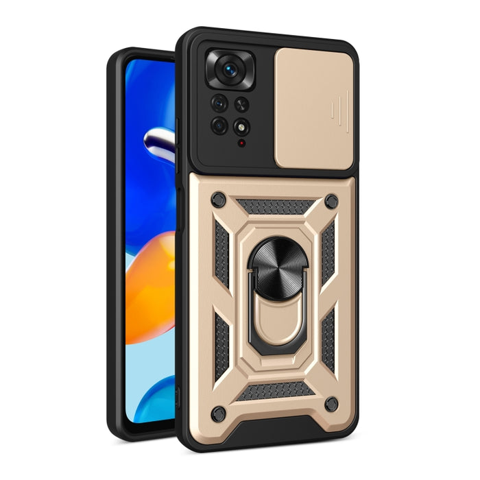 Diseño de cubierta de cámara deslizante TPU + PC Funda protectora para teléfono, For Xiaomi Redmi Note 11 Pro Global, For Xiaomi Redmi Note 11S