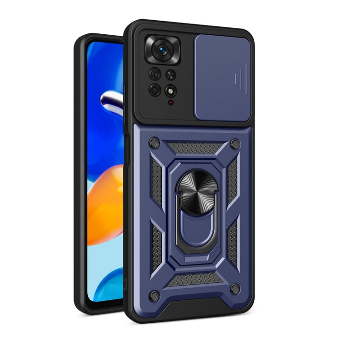 Diseño de cubierta de cámara deslizante TPU + PC Funda protectora para teléfono, For Xiaomi Redmi Note 11 Pro Global, For Xiaomi Redmi Note 11S