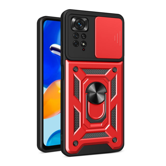 Diseño de cubierta de cámara deslizante TPU + PC Funda protectora para teléfono, For Xiaomi Redmi Note 11 Pro Global, For Xiaomi Redmi Note 11S