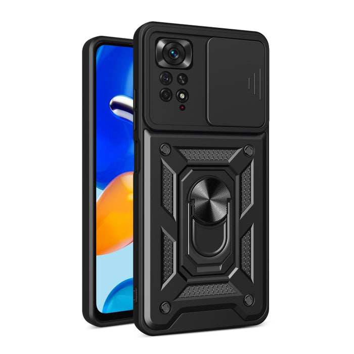 Diseño de cubierta de cámara deslizante TPU + PC Funda protectora para teléfono, For Xiaomi Redmi Note 11 Pro Global, For Xiaomi Redmi Note 11S