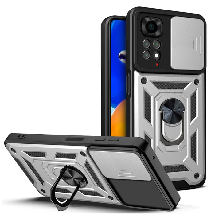 Diseño de cubierta de cámara deslizante TPU + PC Funda protectora para teléfono, For Xiaomi Redmi Note 11 Pro Global, For Xiaomi Redmi Note 11S
