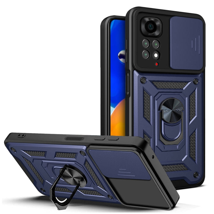 Diseño de cubierta de cámara deslizante TPU + PC Funda protectora para teléfono, For Xiaomi Redmi Note 11 Pro Global, For Xiaomi Redmi Note 11S