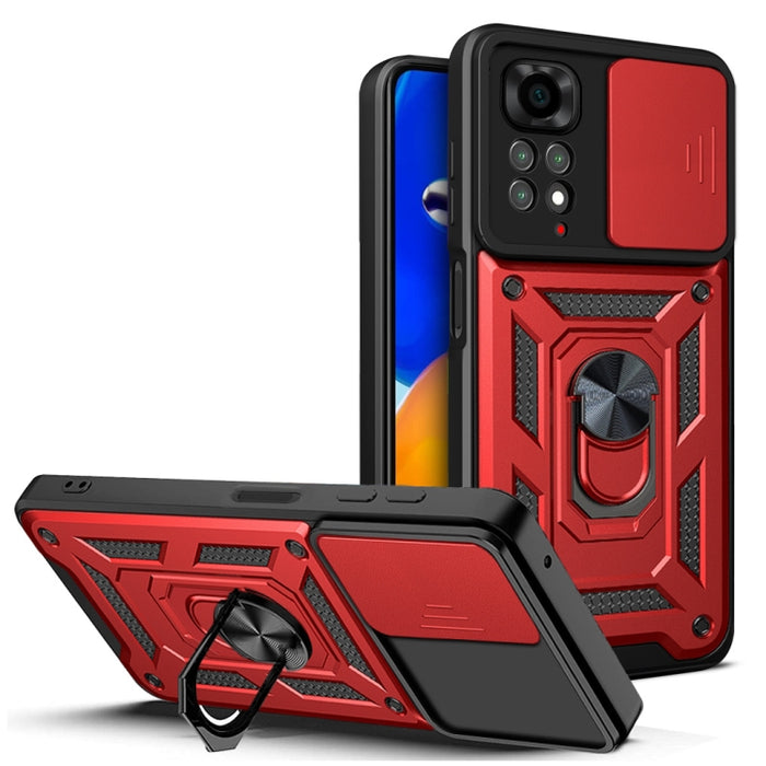 Diseño de cubierta de cámara deslizante TPU + PC Funda protectora para teléfono, For Xiaomi Redmi Note 11 Pro Global, For Xiaomi Redmi Note 11S