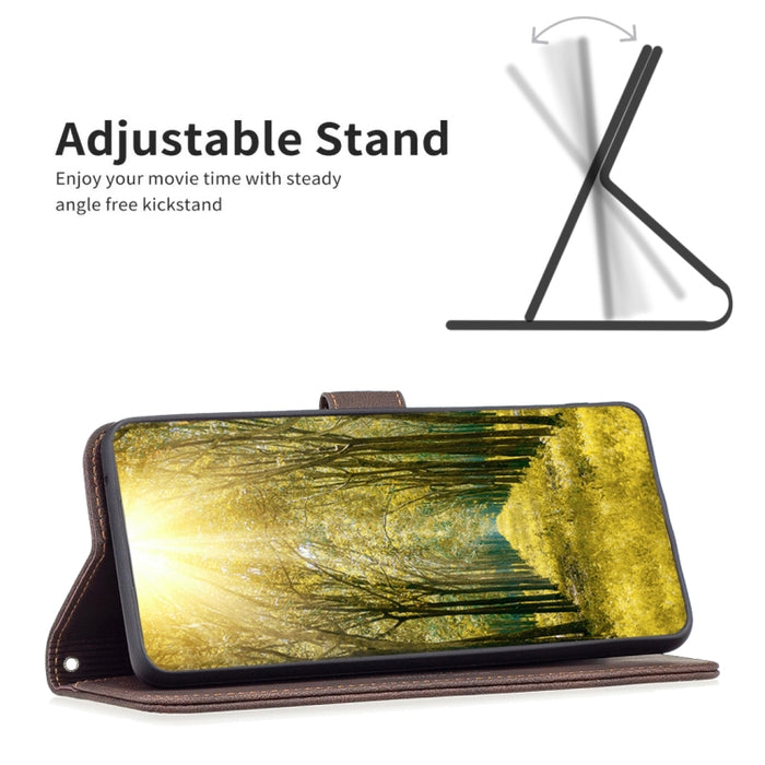 BF09 Hebilla magnética RFID Flip Funda de cuero para teléfono, For Xiaomi Poco M4 Pro, For Xiaomi Poco M4 Pro 5G