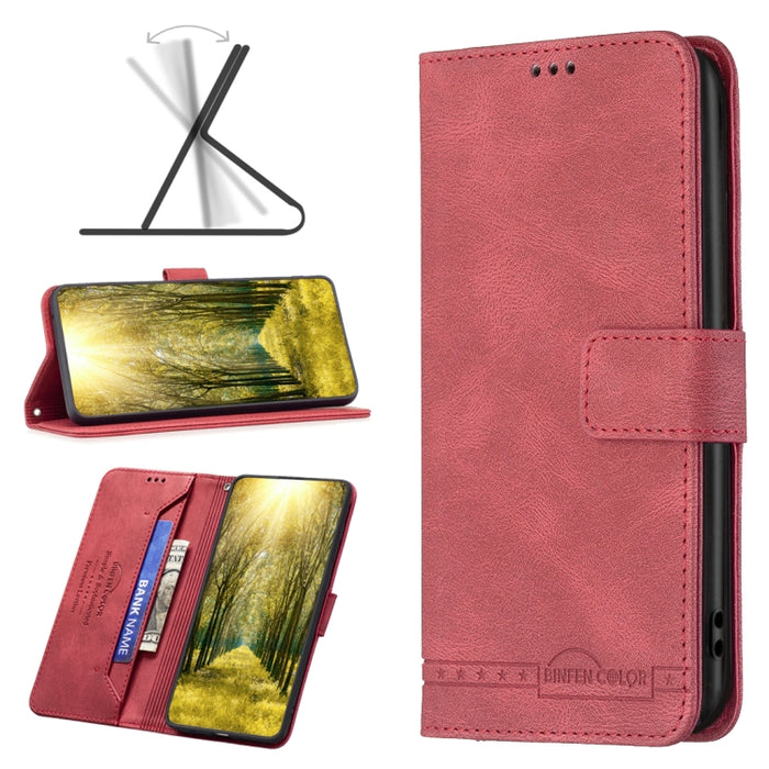 BF09 Hebilla magnética RFID Flip Funda de cuero para teléfono, For Xiaomi Poco M4 Pro, For Xiaomi Poco M4 Pro 5G