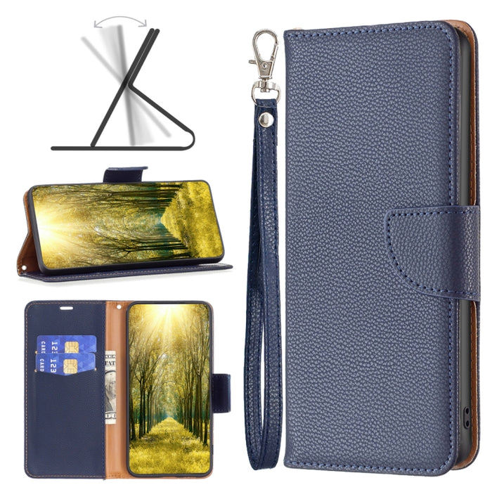 Estuche para teléfono de cuero de color puro con textura de litchi, For Xiaomi Poco M4 Pro, For Xiaomi Poco M4 Pro 5G