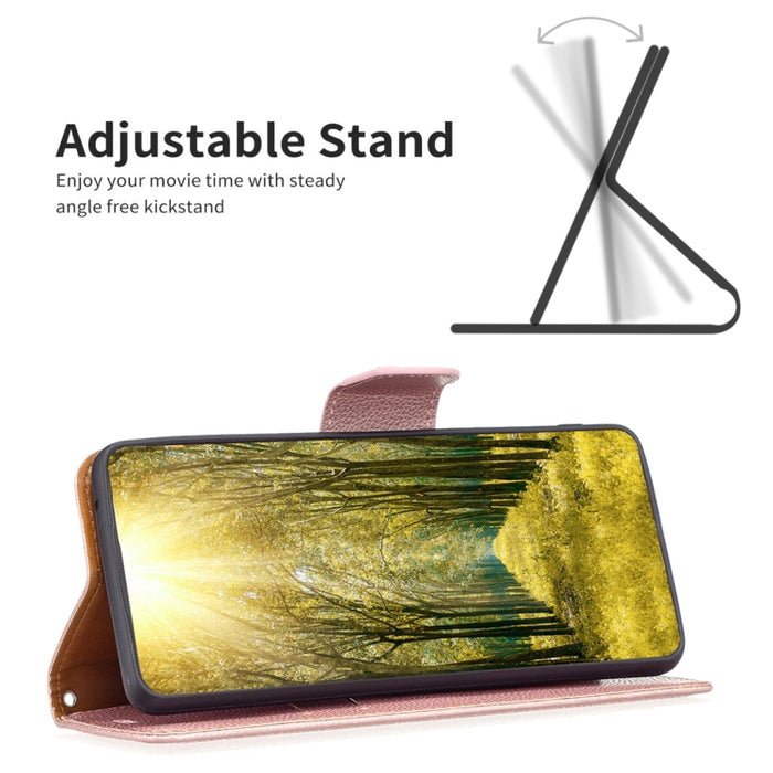 Estuche para teléfono de cuero de color puro con textura de litchi, For Xiaomi Poco M4 Pro, For Xiaomi Poco M4 Pro 5G