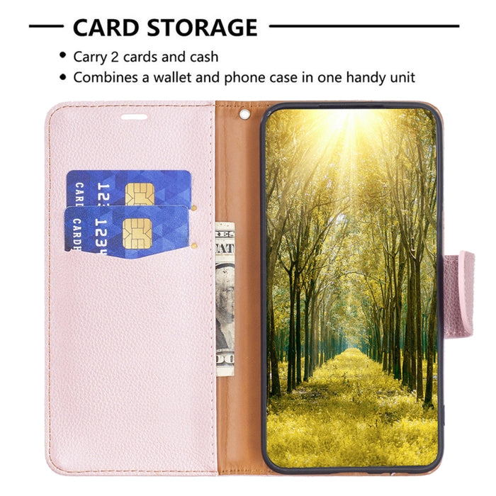 Estuche para teléfono de cuero de color puro con textura de litchi, For Xiaomi Poco M4 Pro, For Xiaomi Poco M4 Pro 5G