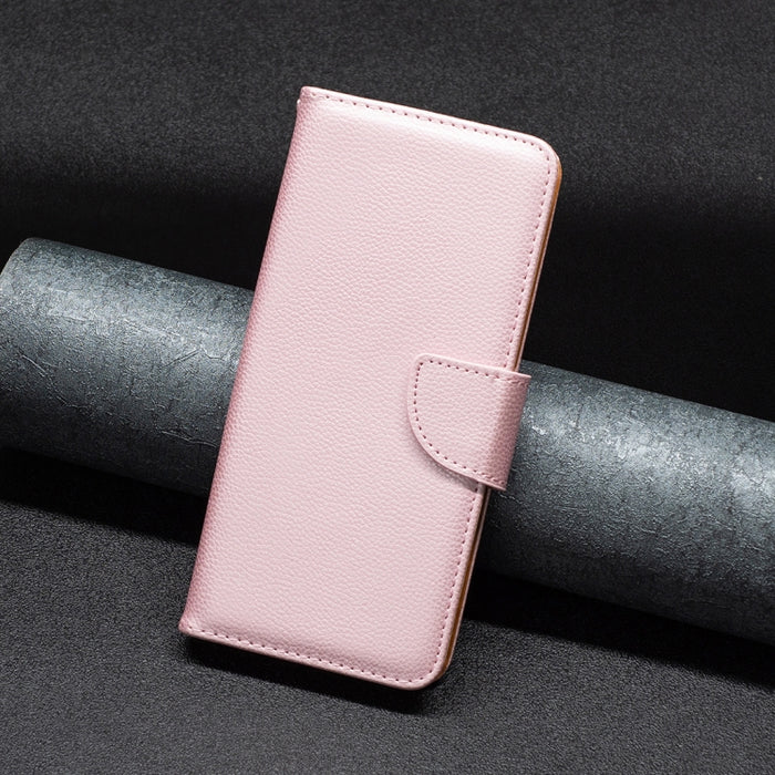 Estuche para teléfono de cuero de color puro con textura de litchi, For Xiaomi Poco M4 Pro, For Xiaomi Poco M4 Pro 5G