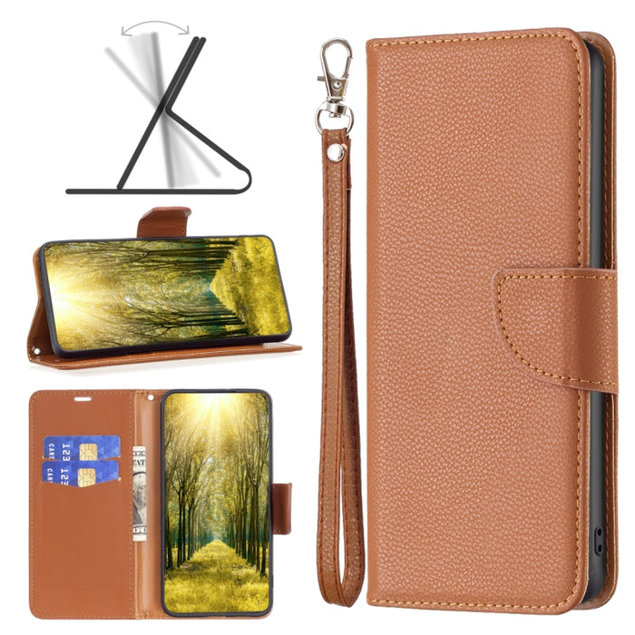 Estuche para teléfono de cuero de color puro con textura de litchi, For Xiaomi Poco M4 Pro, For Xiaomi Poco M4 Pro 5G